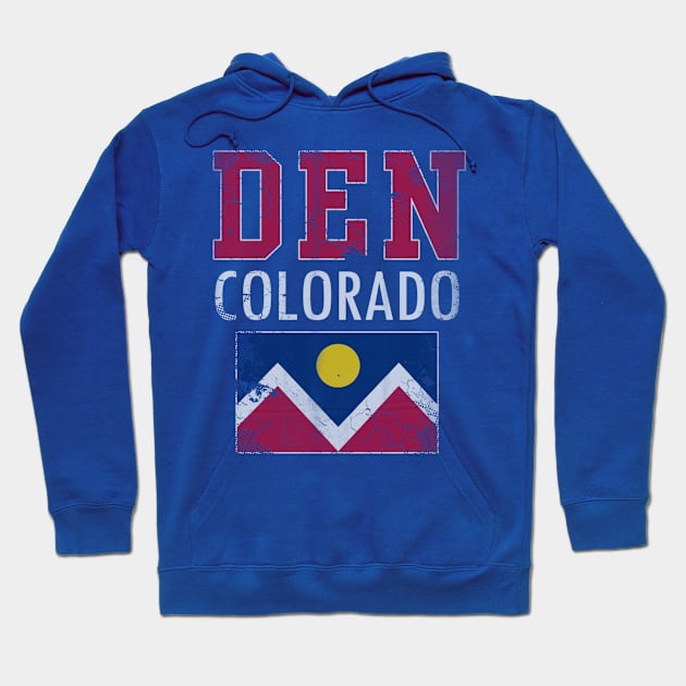 Vintage Denver Colorado Home Love Family Hoodie by E